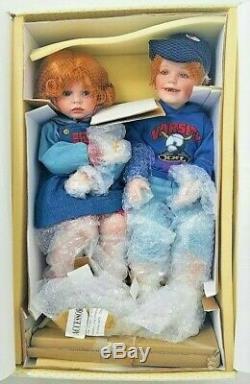 A21 VNTG TIME OUT Porcelain Doll Set Sis/Bro Hannah & Henry Donna/Kelly Rubert