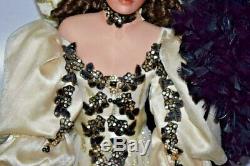 A21 Vintage 36 Rustie Artist Porcelain Doll Victorian Lady Gold & Black Dress +