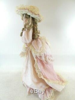 A21 Vintage Thelma Resch Victorian Lady Nancy Porcelain Doll Pink Dress 30 GWP