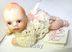 ALMOST REAL Porcelain Doll Bisque 1992 MAREE MASSEY 3 Girl CURLY Miniature VTG