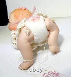 ALMOST REAL Porcelain Doll Bisque 1992 MAREE MASSEY 3 Girl CURLY Miniature VTG