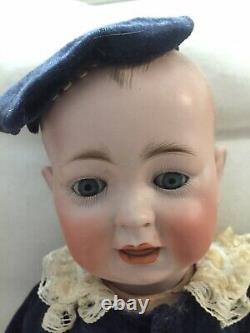 ANTIQUE 19 PORCELAIN HEAD COMPO JOINTED BODY HERTEL AND SCHWAB DOLL 151/11 Cute