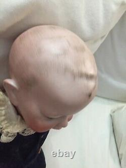 ANTIQUE 19 PORCELAIN HEAD COMPO JOINTED BODY HERTEL AND SCHWAB DOLL 151/11 Cute