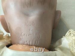 ANTIQUE 19 PORCELAIN HEAD COMPO JOINTED BODY HERTEL AND SCHWAB DOLL 151/11 Cute