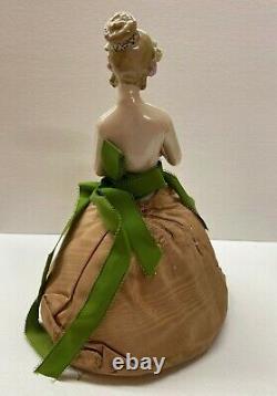 ANTIQUE 1900s GERMAN FANNY ELSLEER GOEBEL HALF DOLL PIN CUSHION