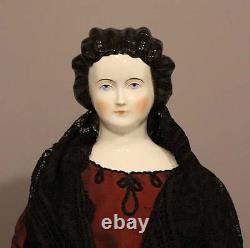 ANTIQUE CHINA DOLL With FANCY HAIRDO