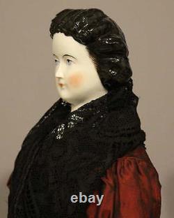 ANTIQUE CHINA DOLL With FANCY HAIRDO