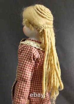 ANTIQUE CHINA DOLL with BALD HEAD so-called'BIEDERMEIER STYLE