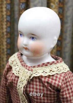 ANTIQUE CHINA DOLL with BALD HEAD so-called'BIEDERMEIER STYLE