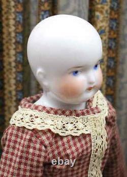 ANTIQUE CHINA DOLL with BALD HEAD so-called'BIEDERMEIER STYLE