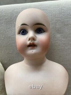 ANTIQUE FASHION Lady DOLL 20 BISQUE Shoulder HEAD KID JOINTED BODY S Mark