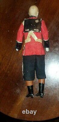 ANTIQUE GERMAN BISQUE SOLDIER DOLLHOUSE DOLL HOUSE DOLL 7 1/2 With PEWTER SWORD