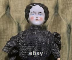 ANTIQUE GERMAN CHINA HIGHBROW DollKid Body/ArmsPorcelain Head & Legs MINT