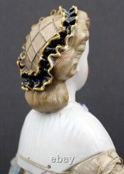 ANTIQUE GERMAN PARIAN DOLL with FANCY HAIRDO & SNOOD by C. F. KLING