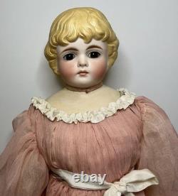 ANTIQUE PARIAN DOLL SIMON & HALBIG ABG DOLL With RARE BROWN GLASS EYES 20