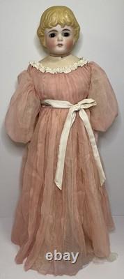 ANTIQUE PARIAN DOLL SIMON & HALBIG ABG DOLL With RARE BROWN GLASS EYES 20