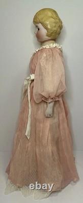 ANTIQUE PARIAN DOLL SIMON & HALBIG ABG DOLL With RARE BROWN GLASS EYES 20