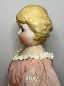ANTIQUE PARIAN DOLL SIMON & HALBIG ABG DOLL With RARE BROWN GLASS EYES 20