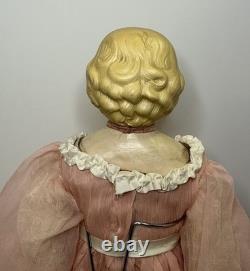 ANTIQUE PARIAN DOLL SIMON & HALBIG ABG DOLL With RARE BROWN GLASS EYES 20