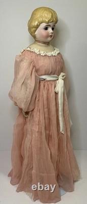ANTIQUE PARIAN DOLL SIMON & HALBIG ABG DOLL With RARE BROWN GLASS EYES 20