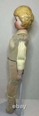 ANTIQUE PARIAN DOLL SIMON & HALBIG ABG DOLL With RARE BROWN GLASS EYES 20