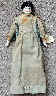 ANTIQUE Vintage VICTORIAN Porcelain Beauty CHINA DOLL & CLOTHES / CIVIL WAR Era