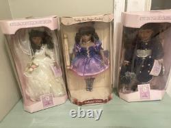 African American Vintage Porcelain Collectible Dolls Sealed Lot Of 3 Dolls