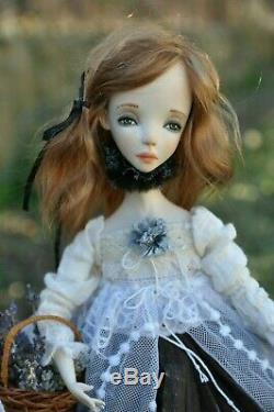 Alexandra. Handmade Boudoir Collectible Art Doll, Vintage Antique style, OOAK