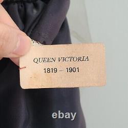 Ann Parker vintage doll, Queen Victoria 11 Made in England, English, Black