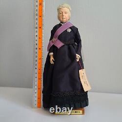 Ann Parker vintage doll, Queen Victoria 11 Made in England, English, Black