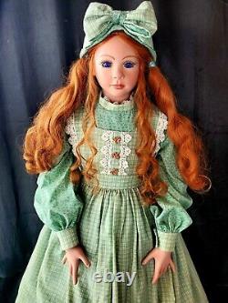 Anne of Green Gables Prarie girl 35 redhead Porcelain Artist Doll Marie Lutsky