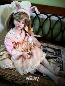 Annie Hildegard Gunzel's vintage porcelain doll, restored and custumized