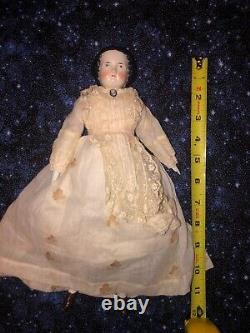 Antique 12 China Shoulder Head Doll with Porcelain Head, Arms and Legs