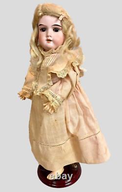 Antique 14 German Armand Marseille Doll, Original Dress & Wig