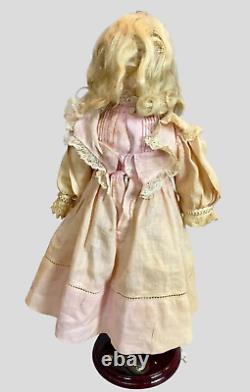 Antique 14 German Armand Marseille Doll, Original Dress & Wig