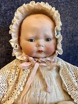 Antique 14 Horsman Rare Tynie Baby Character Baby German Bisque Doll Kestner