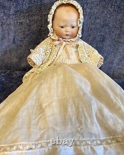 Antique 14 Horsman Rare Tynie Baby Character Baby German Bisque Doll Kestner