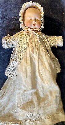 Antique 14 Horsman Rare Tynie Baby Character Baby German Bisque Doll Kestner