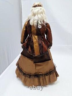 Antique 15 French Fashion Bisque Size 1 withCloth Body Leather Arms c1860s-1870s