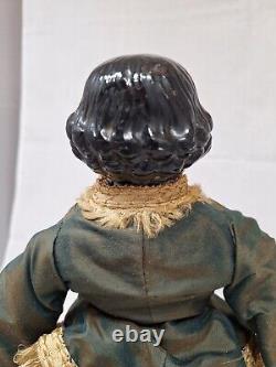 Antique 17.5 Flat Top China Head Doll withHairline Germany c1850-1860