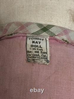 Antique 1910s 1920s Tommy Kat Cat Rag Doll Plushie Toy 12 Ross & Ross Toy Co