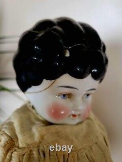 Antique 19th Century Lot of 4 German Porcelain China Head Dolls 10 17