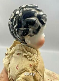 Antique 25 German China Shoulder Head Doll with Porcelain Head, Arms and Legs