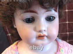 Antique 26 Handwerck Bisque & Kid German Doll HcH 5H Sleep Eyes withProvenance