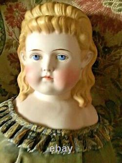 Antique 30 All Original Curriers Ives China Lady Antique Body & Antique Dress