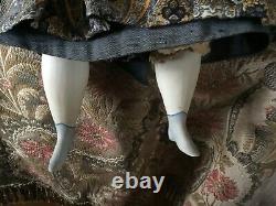 Antique 30 All Original Curriers Ives China Lady Antique Body & Antique Dress