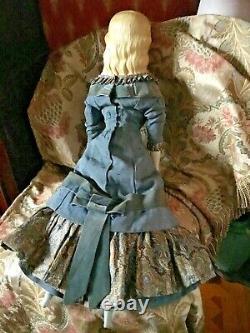 Antique 30 All Original Curriers Ives China Lady Antique Body & Antique Dress