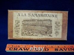 Antique A La Samaritaine French Bisque doll in original Presentation Box & Acc