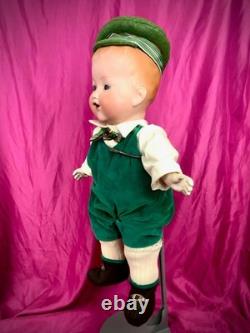 Antique ARMAND MARSEILLE #352/6 Doll Solid Dome Bisque Baby Boy c 1910s 20 RARE