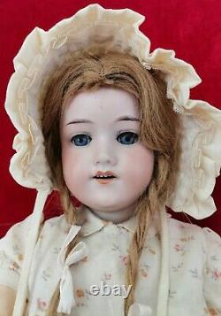 Antique Armand Marseille A5M Germany 390 Porcelain Doll Toy Human Hair 60cm